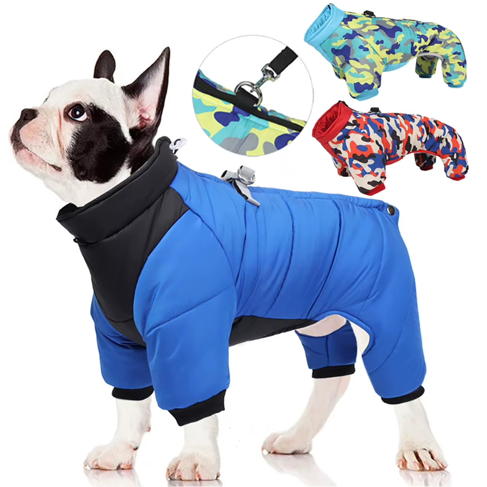 WeatherPaws Pro Coat – Waterproof Winter Warmth with Built-In D-Ring for Small & Medium Dogs